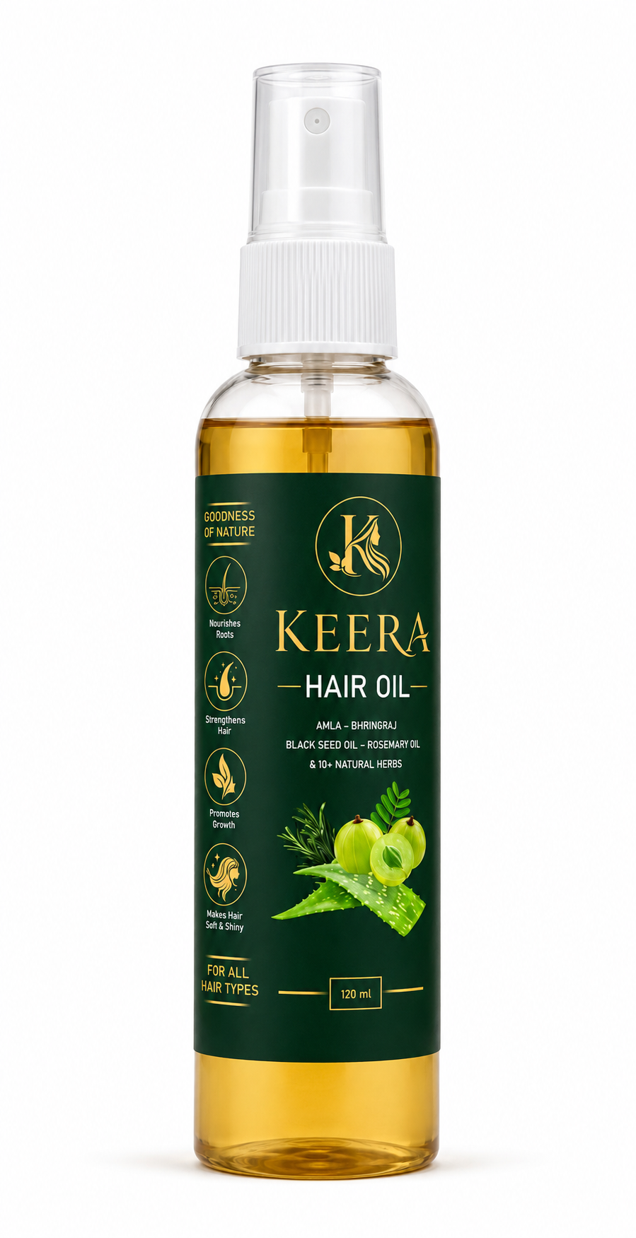 KEERA Natural Hair Oil – Hair Fall Control & Hair Growth